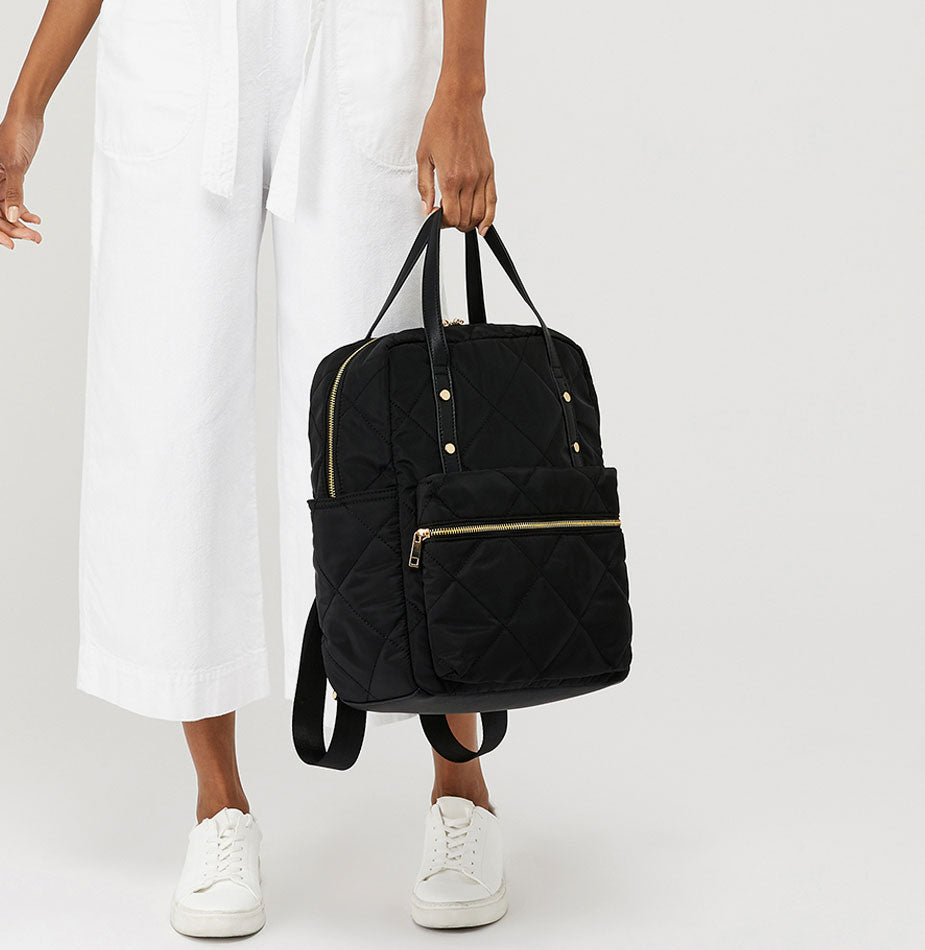 Emmy Vegan Quilted Backpack