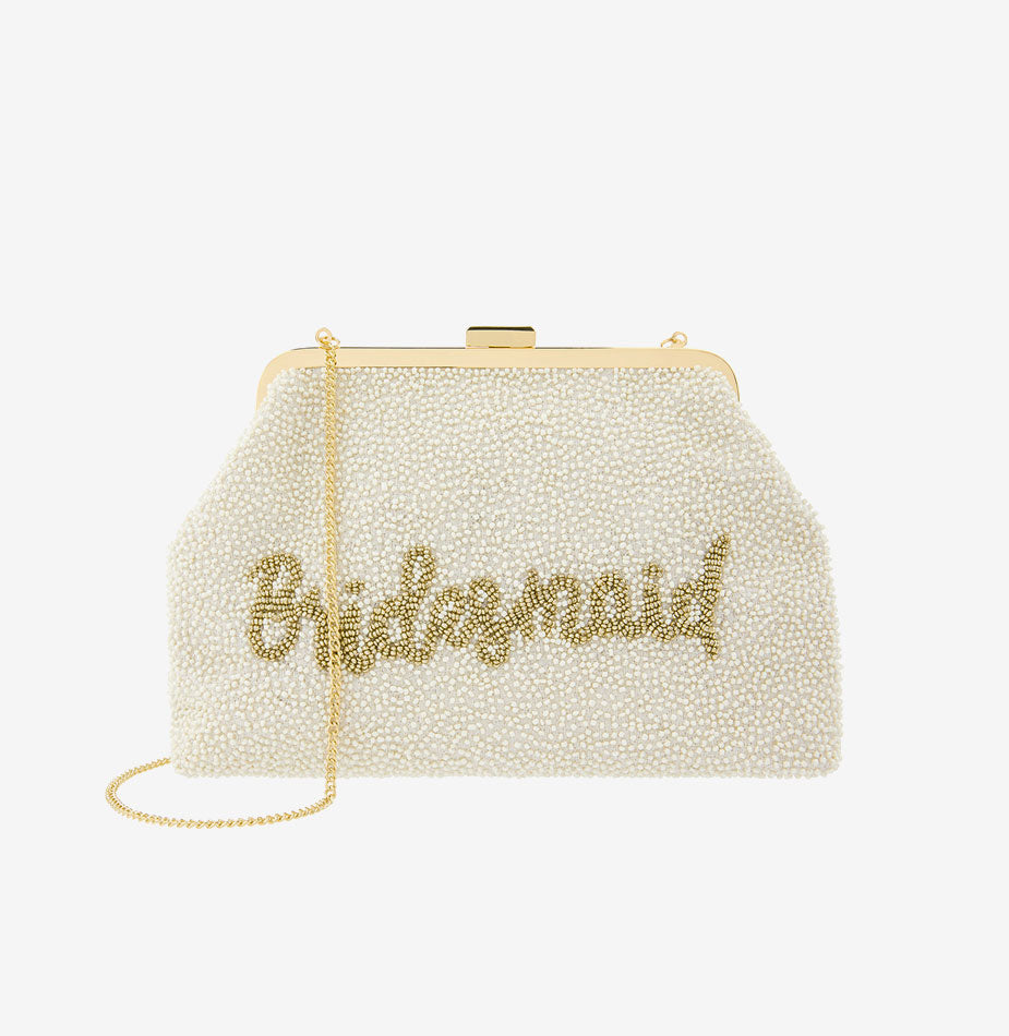 Beaded Bridesmaid Clutch Bag